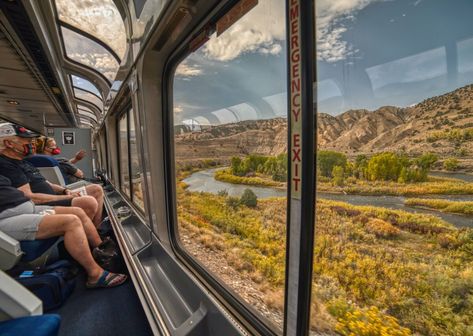 Sit back, relax, and enjoy America’s natural treasures from a window seat. Train Travel Usa, Amtrak Train Travel, Amtrak Travel, Indiana Dunes National Park, Train Trips, Colorado National Monument, Scenic Train Rides, Colorado Denver, Amtrak Train