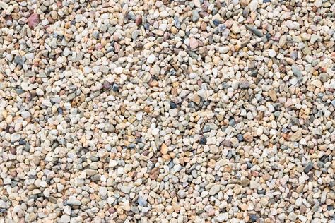 River Stone Landscaping, Rock Landscape Ideas, Cement Walkway, Decorative Rock Landscaping, Backyard Patio Makeover, Pebbles Garden, Pebble Landscaping, Landscaping Rocks, Rock Yard