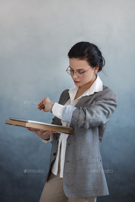 Corporate Woman Photography, Looking At Watch Pose Reference, Working Women Photography, Women At Work Photography, Office Worker Photography, Women In Office Photography, Tired Office Worker, Business Woman Portrait, Women In Corporate World