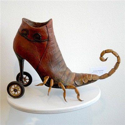 43 Weirdest Shoes Crazy Heels, Funny Shoes, Scorpio Traits, Ugly Shoes, Funky Shoes, Unique Shoes, Shoe Art, How To Make Shoes, Crazy Shoes