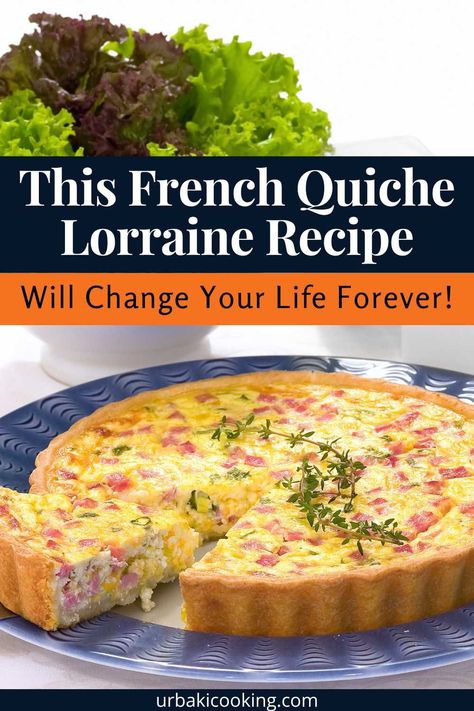 Quiche Lorraine is a classic French dish that originated in the region of Lorraine. It is a savory tart made with a buttery crust filled with a mixture of eggs, cream, bacon, and cheese. The dish is typically served warm and can be enjoyed as a main course or as a light meal. The history of Quiche Lorraine dates back to the 16th century in the region of Lorraine in northeastern France. The dish was originally known as "kougelhof" and was a sweet dessert made with a yeast dough that was... Quiche Lorraine Recipe Easy, Light Quiche Recipes, Classic Quiche Lorraine Recipe, Quiche Lorraine Recipes Easy, Quiche Lorraine Recipes, French Quiche Lorraine, French Quiche, Quiche Recipes Healthy, Bacon And Cheese Quiche