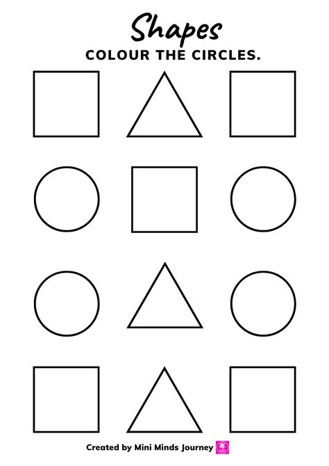 Shape worksheet for kids toddlers nursery kindergarten jkg lkg moms parents Teachers school activity sheet Shape Worksheet, Shapes Worksheet Kindergarten, Worksheet For Kids, Shapes Worksheets, 2d Shapes, School Activity, Shapes For Kids, Numeracy, Preschool Ideas