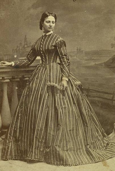 “Unidentified image, ca. 1865-66, possibly Russian. via eBay. ” 1860s Dresses, Victorian Photography, 19th Century Women, 1860 Fashion, 19th Century Clothing, 1800s Fashion, 19th Century Fashion, Century Clothing, Victorian Clothing