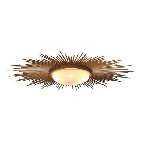 Burst Of Light, Hall Lighting, Gold Sunburst, Entertaining Essentials, Global Views, Light Fixtures Flush Mount, Lamp Bulb, Flush Mount Lighting, Flush Mount Ceiling