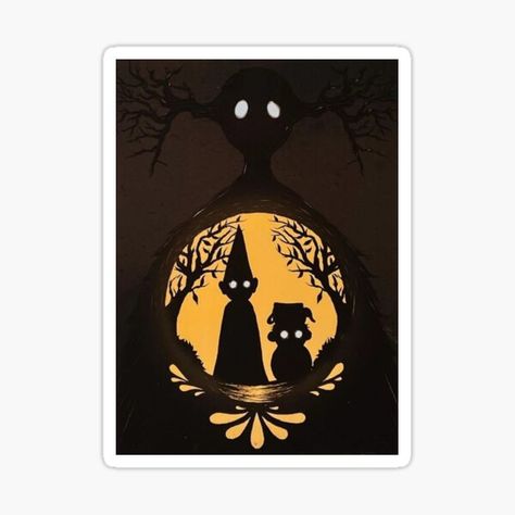 Over The Garden Wall Silhouette, Wall Silhouette, Tunnel Book, Dark Fairy, Over The Garden Wall, Pumpkin Art, Harvest Festival, Garden Wall, Fairy Tale