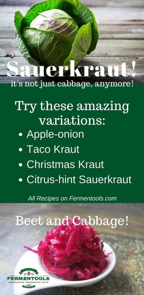 Beet and Cabbage Sauerkraut in a Jar Recipe | Fermentools Easy Sauerkraut Recipe, Homemade Cabbage, Red Cabbage Sauerkraut, Fermented Sauerkraut, Cabbage Juice, Fermented Veggies, Sauerkraut Recipes, Cooked Cabbage, Beet Recipes