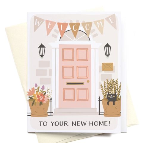 Spellbinders Open House, New House Cards, Family Recipe Cards, Greeting Card Sentiments, New Home Greetings, Welcome To Your New Home, House Cards, Pet Sympathy Cards, Housewarming Card