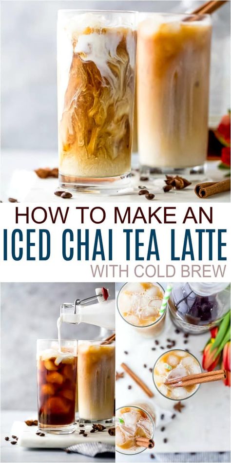 Starbucks Iced Chai Tea Latte Recipe, Iced Chai Tea Latte Recipe, Tea Cold Brew, Chai Tea Latte Starbucks, Chai Tea Latte Recipe, Iced Chai Tea Latte, Iced Chai Tea, Chai Latte Recipe, Iced Chai Latte