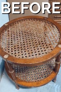 Rattan Furniture Makeover, Cane Chair Makeover, Wicker Furniture Makeover, Painting Wicker Furniture, Rattan Stool, Wicker Coffee Table, Scrub Corpo, Painted Bamboo, Painted Wicker