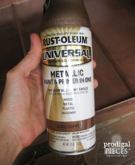 DIY Faux Copper Patina with Rust-Oleum Spray Paint by Prodigal PIeces www.prodigalpieces.com #prodigalpieces Painting Gutters, Stock Tank Gardening, Patina Diy, Tarnished Copper, Spray Paint Wood, Copper Spray Paint, Rustoleum Spray Paint, Faux Rust, Copper Gutters