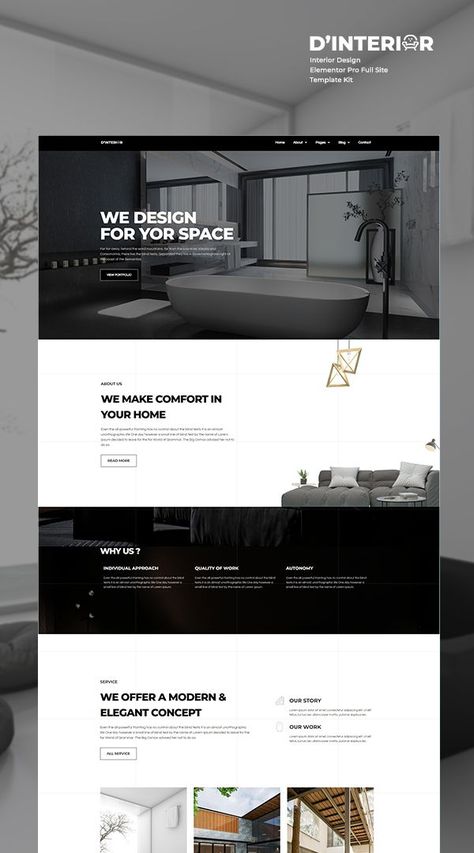 Construction Website Templates, Architecture Websites, Elegant Website Design, Desain Ui, Interior Design Website, Ui Design Website, Professional Website Design, Business Website Design, Website Design Layout