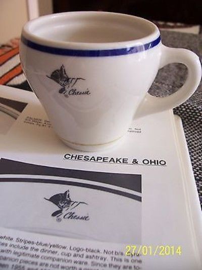 Vintage 1961 C&O RR RR Dining Car Syracuse China Chessie Pattern CUP w/ Chessie (02/03/2014) Chessie Cat, Restaurant Dinnerware, Beautiful Dinnerware, Storm In A Teacup, Small Room Organization, Moonage Daydream, Restaurant China, Passenger Train, Vintage Mugs