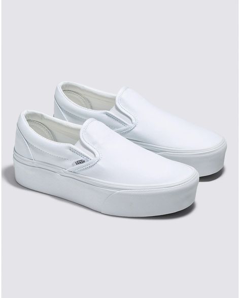 White slip on sneakers