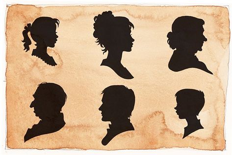 imagesevents27622Silhouettes-all-jpg.jpe Natal, Victorian Silhouette Art, Victorian Silhouette Portrait, Victorian Silhouette, Flash Ideas, Victorian Portraits, Wilkie Collins, Ra Ideas, Fashion Silhouette