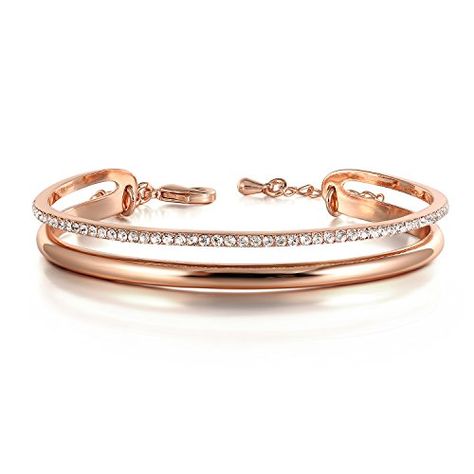 Rose Gold Bracelet For Women, Braclets Gold, Rose Gold Cuff Bracelet, Modern Bangle, Diamond Bracelet Design, Gold Bangle Set, Modern Gold Jewelry, Cuff Bracelets Handmade, Rose Gold Bangle