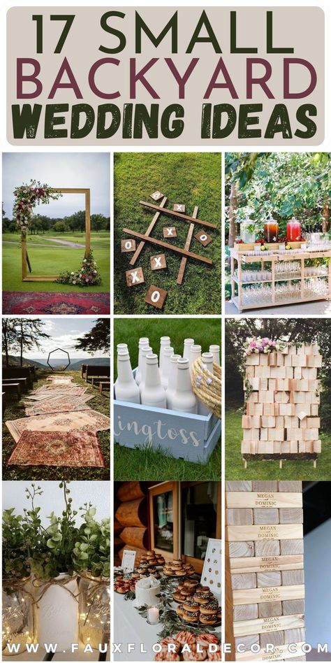 17 Small Yard Wedding ceremony Concepts For An Intimate Gathering Check more at https://howcandothis.com/weddingideas/17-small-yard-wedding-ceremony-concepts-for-an-intimate-gathering/ Wedding Ideas For Outdoors, Front Yard Wedding Decorations, Country Backyard Wedding Ideas, Low Key Garden Wedding, Small Evening Wedding Ideas, Micro Wedding Fall, Cheap Outside Wedding Ideas, Summer Outdoor Wedding Decor, Backyard Vow Renewal Ideas Simple