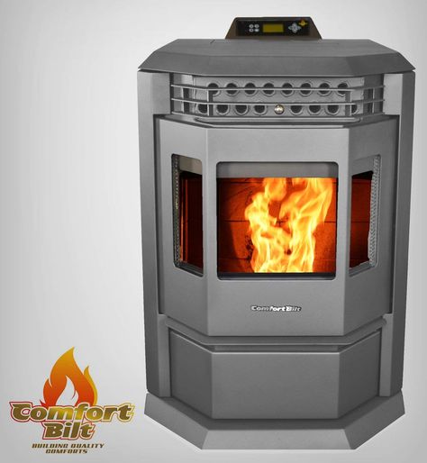 Comfortbilt HP22 - Top Rated Pellet Stoves Best Pellet Stove, Wood Burning Cook Stove, Stove Black, Pellet Stoves, Wood Heat, Wood Pellet Stoves, Pellet Stove, Wood Pellets, Heat Exchanger