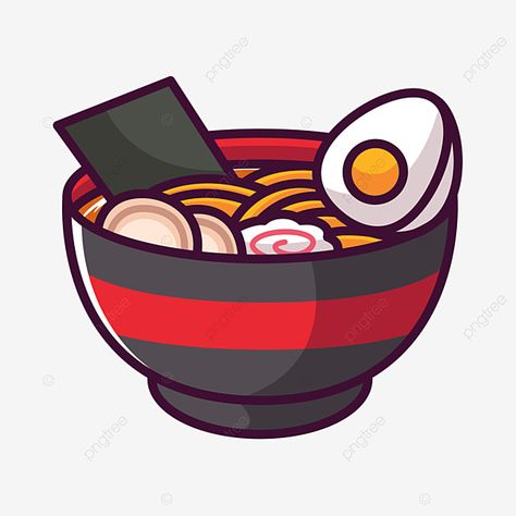 Ramen Cartoon Drawing, Ramen Art Wallpaper, Ramen Digital Art, Ramen Drawing Easy, Cute Ramen Drawing, Ramen Drawing Simple, Ramen Bowl Drawing, Food Cartoon Drawing, Ramen Icon