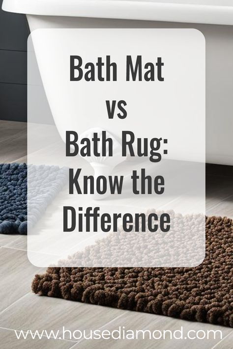 Deciding between a bath mat and a bath rug? Our article makes it easy! We delve into the differences, benefits, and best uses for each, helping you choose the right one for your bathroom. Whether you're looking for practicality, comfort, or style, we've got insights and tips to guide your decision. Find out which option suits your space and lifestyle, and elevate your bathroom experience with the perfect pick! Small Bathroom Rug Ideas, Bathroom Rug Placement, Bath Rug Ideas, Bathroom Rugs Ideas Master, Bathmat Ideas Bathroom, Master Bath Rugs, Bath Mat Ideas Bathroom, Bathroom Mat Ideas, Bath Mats Bathroom Ideas