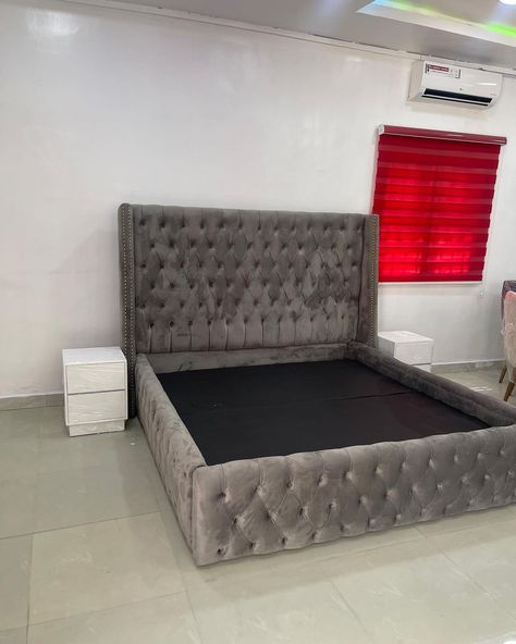 MBI on Instagram: “6/6 bed frame available for delivery 350k” Velvet Chesterfield, Velvet Chesterfield Sofa, Bed Headboard Design, Luxury Room Bedroom, Sofa Ideas, Bedroom Cupboard Designs, Sofa Bed Design, Modern Luxury Bedroom, Bed Design Modern