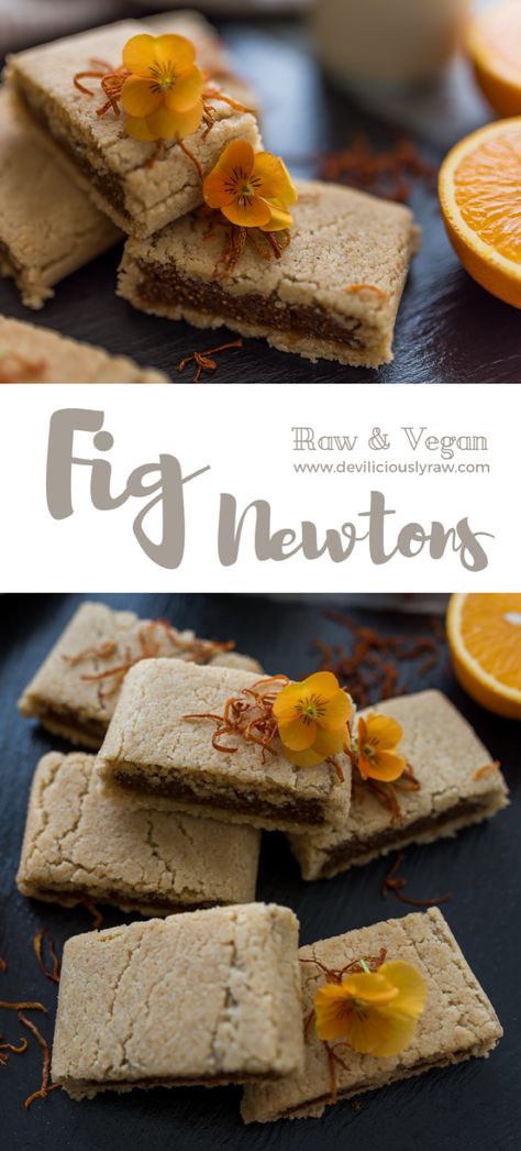 #raw #vegan Fig Newtons  via @deviliciouslyr Raw Vegan Cookies, Fully Raw Kristina Recipes, Low Carb Vegan Breakfast, Raw Deserts, Raw Vegan Breakfast, Raw Vegan Snacks, Raw Eating, Vegan Bars, Fig Newtons