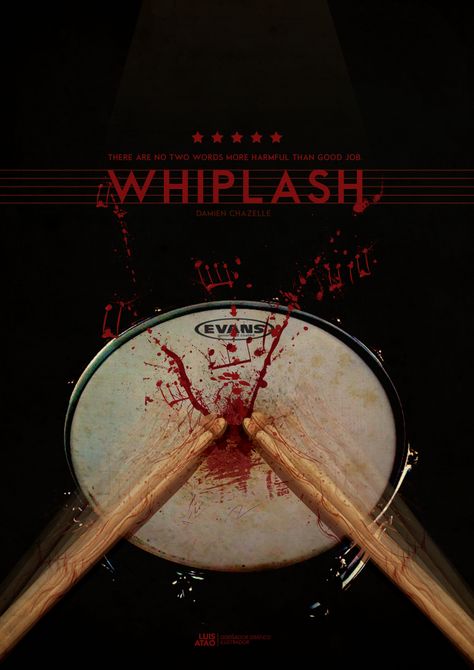 Whiplash Poster Art, Alternate Movie Posters, The Drums Poster, An Education Movie, Thriller Movie Posters, Whiplash Movie Poster, Whiplash 2014, Whiplash Poster, Whiplash Movie