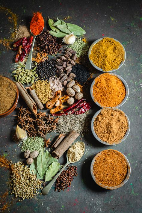 5 Commonly Used Indian Masala Powder Recipes ( Video) Spices Photography, Ingredients Photography, Masala Powder Recipe, Pav Bhaji Masala, Spices Packaging, Punjabi Food, Masala Spice, Powder Recipe, Indian Kitchen