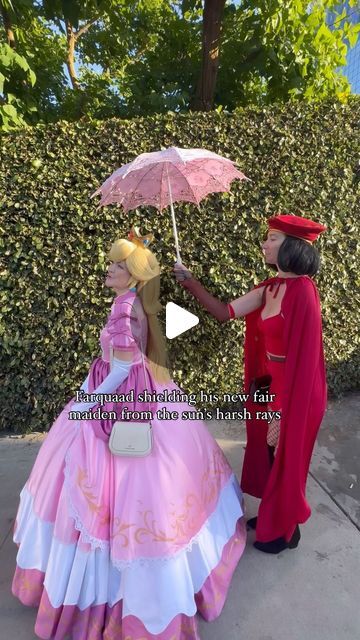 130 likes, 8 comments - the.traumedy.show on August 6, 2024: "It’s just like Mario but with a glow up✨ #princesspeach #princesspeachcosplay #farquaad #lordfarquaad #farquaadcosplay #peachcosplay #sdcc #sdcc2024 #cosplaycouple #cosplaycouples". Princess Peach Cosplay, Peach Cosplay, Cosplay Couple, Lord Farquaad, Peach Mario, Glow Up?, Princess Peach, Mario