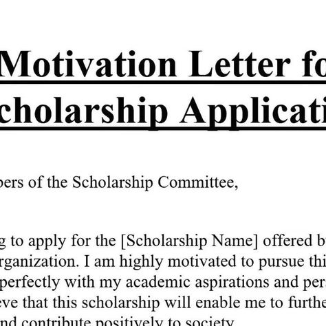 HEC Scholarships on Instagram: "Motivational Letter Sample for Scholarship Application.  Visit fullyscholarships.com for fully funded scholarships across the globe 🌎.   Link is Given in Bio.  #motivation #motivational #motivationalletter #scholarships #scholarshipletter" Plaits, Instagram, Scholarship Application, Motivational Letter, Letter Sample, African Braids, The Globe, Globe, Braids