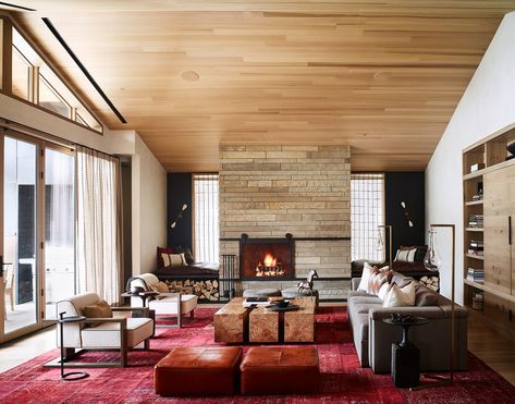 Modern Mountain Lodge, Jacksonhole Wyoming, Jackson Hole Skiing, Ski Hotel, Lodge Hotel, Light Hardwood, Light Hardwood Floors, Luxury Ski, Modern Mountain