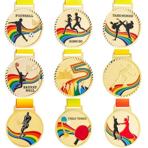 For sports medals, your customized design is surely more attractive and can make players feel their value. Welcome to send your design to us, then a competitive quotation will be sent to you.  #medals #medal #sports #running #trophies #awards #sport #run #trophy #marathon #competition Running Medal, Running Medals, Sports Medals, Sports Poster, Sports Running, Sport Poster, Bullet Journal Ideas Pages, Journal Ideas, Bullet Journal