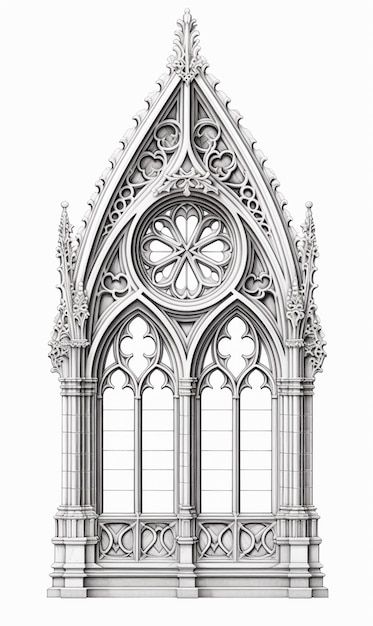 Cathedral Tattoo, Gothic Architecture Drawing, Goth Architecture, Gothic Drawings, Gothic Window, Window Architecture, Church Window, Gothic Windows, Window Drawing