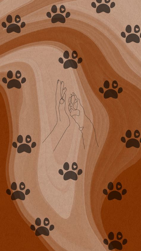 #wallpaperforyourphone for pet lovers #paw print aesthetic Paw Print Aesthetic, Pet Portrait Tattoos, Small Dog Tattoo, Paw Print Background, Puppy Backgrounds, Paw Background, Paw Wallpaper, Dog Wallpaper Iphone, Dog Design Art