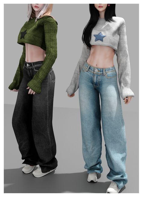 Sims 4 Baggy Jeans Cc, Sims 4 Cc Baggy Jeans, Sims Pants, The Sims 4 Pack, Sims4 Mod, Legacy Challenge, Mods Sims 4, Cc Clothing, Sims 4 Tsr