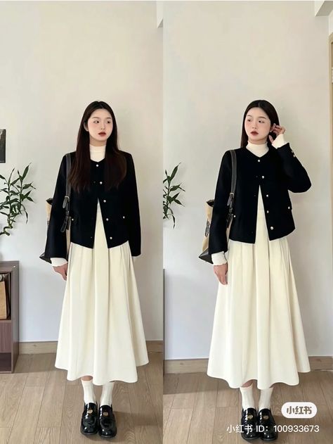 Japan Hijab Outfit, Formal Modest Outfits, Winter Ootd Korean, Korean Modest Outfits, Korean Modest Fashion, Mix And Match Outfits Hijab, Modest Girly Outfits, Outfit Upgrade, Simple Style Outfits