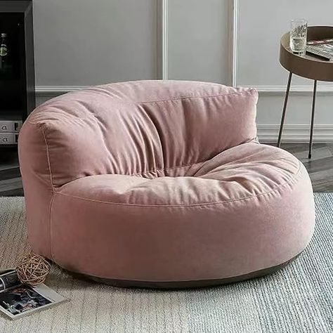 Amazon.com: Bean Bag Chair Chenille Bean Bag Cover Washable Ultra Soft Pouf Ottoman No Filler Kids Adults Beanbag Chair Lazy Armchair Couch Floor Seating Living Room Furniture ( Color : Light pink , Size : 100cm : Home & Kitchen Armless Chair Living Room, Seating Living Room, Floor Seating Living Room, Bean Bag Seats, Bean Bag Couch, Pouf Chair, Bean Bag Cover, Bean Bag Chair Kids, Kids Bean Bags