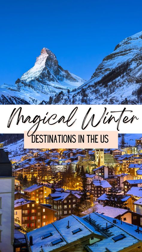 If you're looking for a winter vacation, look no further. These are some of the best destinations in the United States to enjoy a winter getaway. From skiing and snowboarding to tubing and ice skating, there's something for everyone here. So pack your bags and head to one of these amazing destinations this winter! Missouri Winter Getaways, Best Winter Getaways In Us, Winter Cabin Vacation, Romantic Winter Weekend Getaways, Winter Birthday Trip Ideas, New Mexico Winter Vacation, New England Winter Getaway, Winter Travel Destinations United States, 40th Birthday Ski Trip