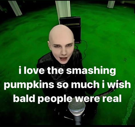 i love the smashing pumpkins so much i wish bald people were real smashing pumpkins memes funny alt rock grunge smashing pumpkin meme memes sp nirvana meme funny shitpost whisper create mode billy corgan darcy wretzky d’arcy james iha jimmy chamberlin Zac Core, Pumpkin Meme, Im Listening, Siamese Dream, Pumpkin Smash, Billy Corgan, The Smashing Pumpkins, Carving Pumpkins, Smashing Pumpkins