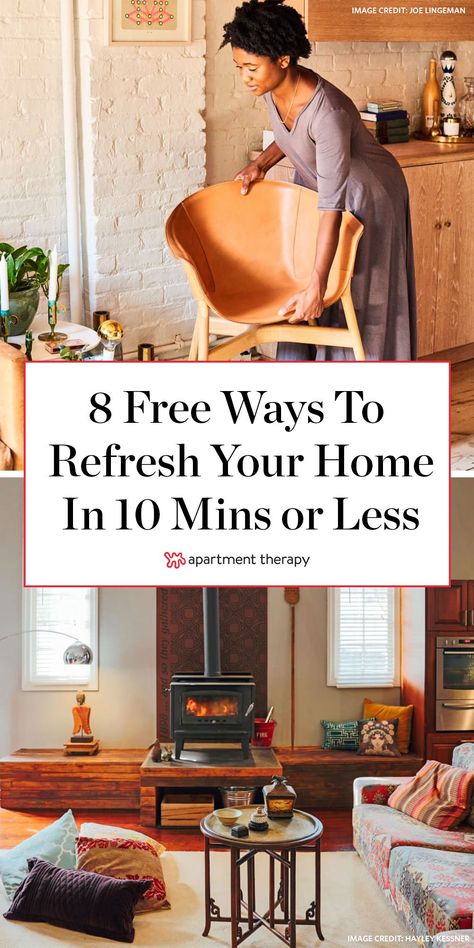 These 8 simple, free 10-minute refreshes will make you fall in love with your home again. #homedecor #decluttering #cleaningtips #cleaningprojects #homedecorideas #diyprojects #easydiys #diyideas #livingroomideas #rentershacks Simple Home Design, Rebecca Robeson, Enchilada Pasta, Design Hacks, Jewelry Drawer, Simple House Design, Chicken Enchilada, Warm Fuzzies, Refresh Your Home