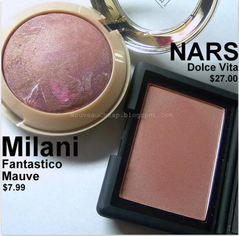 Milani Fantastico Mauve blush - dupe for Nars Dolce Vita! #beauty #makeup Nars Dolce Vita, Mac Velvet Teddy, Mauve Blush, Makeup To Buy, Makeup Swatches, Makeup Obsession, Drugstore Makeup, I Love Makeup, Makeup Geek