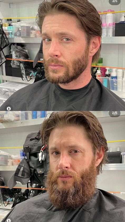 Soldier Boy Haircut, Jensen Ackles Haircut, Soldier Boy The Boys, Jensen Ackles Family, Soldier Boy, American Series, Beard Hairstyle, Winchester Boys, Actor John