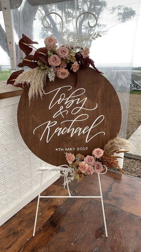 Creative Wedding Sign, Engagement Signs, Wedding Reception Signs, Wooden Welcome Signs, Wedding Entrance, Reception Signs, Future Wedding Plans, Wedding Welcome Signs, Wedding Mood