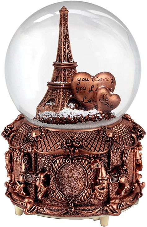 Amazon.com: Nice Pies Paris Eiffel Tower Snow Globe Retro Music Box with Colorful Lights Automatic Snowflake Top Decoration Souvenirs Collection - 100mm Water Globe: Home & Kitchen Eiffel Tower Snow, Bookshelf Floating, Paris Snow, 4th Year Anniversary Gifts, Desktop Bookshelf, Musical Snow Globes, Water Globes, Led Color Changing Lights, Musical Box