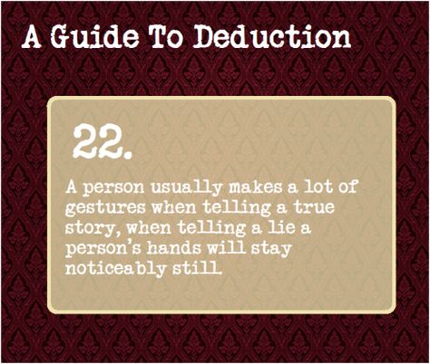 22 A Guide To Deduction, The Science Of Deduction, How To Read People, Book Writing Tips, Number 4, Sherlock Bbc, The More You Know, Psychology Facts, Body Language