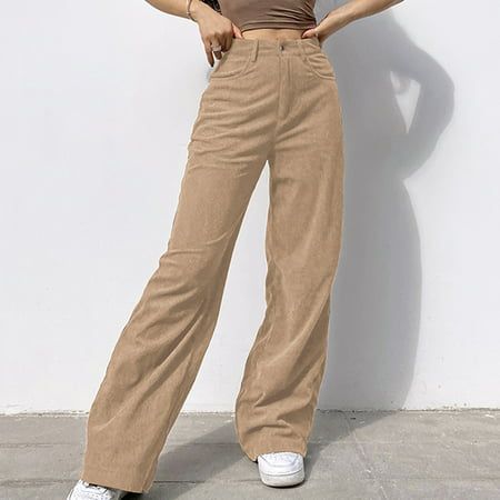 Jean Beige, Cargo Pants Streetwear, Beige Jeans, Women Cargo Pants, Womens Fashion Jeans, Baggy Trousers, Women Cargos, Fashion Jeans, Women Pants