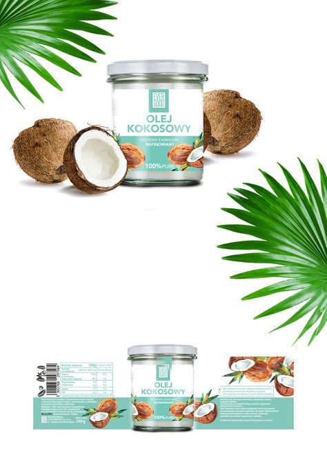 Coconut Oil Bottle Design, Coconut Oil Design, Coconut Oil Label Design, Coconut Label Design, Coconut Oil Packaging Design, Coconut Design, Coconut Oil Packaging, Coconut Packaging, Dairy Products Packaging Design