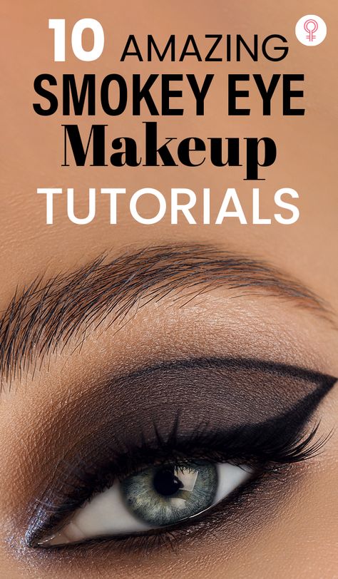 Smokey Eye Makeup Video, Make Up Yeux, Eyeshadow Smokey Eye, Dark Smokey Eye Makeup, Smokey Eyes Tutorial, Smokey Eye Makeup Steps, Brown Smokey Eye Makeup, Black Smokey Eye Makeup, Eye Makeup Tutorials