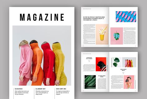 Alternative Magazine Layout by tomsarraipodesign on @creativemarket Portfolio Layout Template, Interaktives Design, Poster Architecture, 잡지 레이아웃, 포트폴리오 레이아웃, Banana Breakfast, Magazine Layout Design, Fashion Design Portfolio, Portfolio Layout