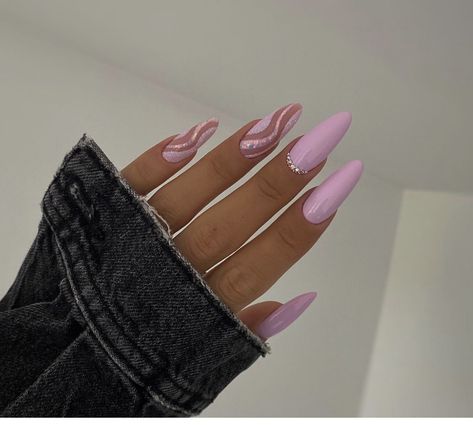 Almond Nails Pink, June Nails, Cute Pink Nails, Peach Nails, Indigo Nails, Cute Summer Nails, Almond Nails Designs, Acrylic Nails Coffin Short, Pastel Nails