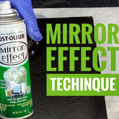 Demonstrating on epoxy resin how you can use Rust-Oleum's Mirror Effect spray paint to create interesting details for your projects. Watch to see the different looks and reactions in this quick tutorial. It's all about experimenting and learning. Resin On Mirror Diy, Distress Mica Spray, Spray Paint Mirror Frame Silver, Mirror Effect Spray Paint, Mirror Spray Paint, Spray Paint Techniques, Epoxy Paint, Mirror Paint, Spray Paints